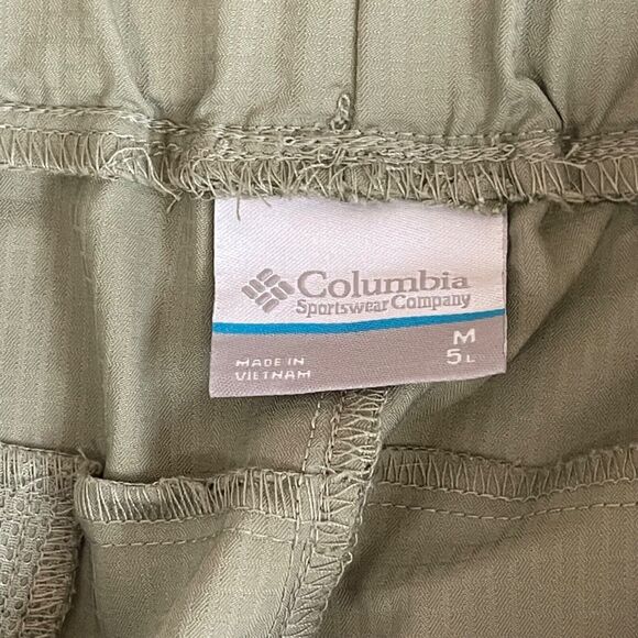 Columbia Shorts Womens Medium Sage Green Pull-on Ripstop 5" Inseam - Picture 11 of 13